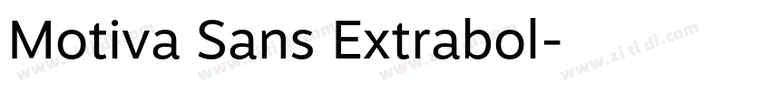 Motiva Sans Extrabol字体转换